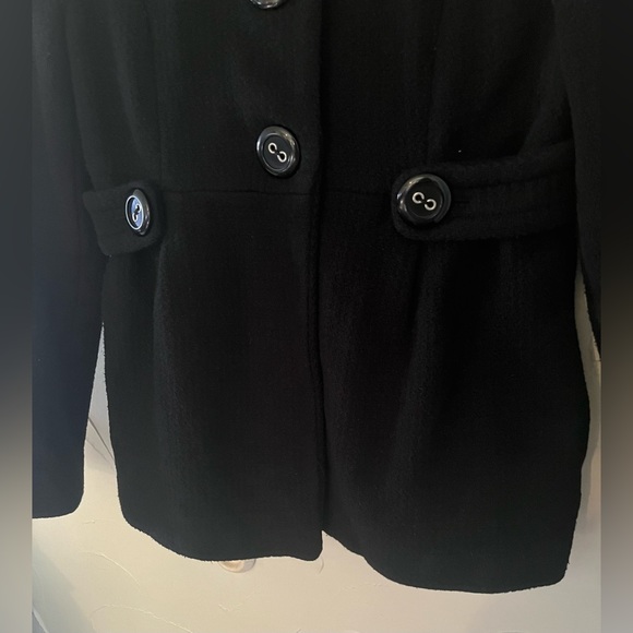 XX1 Forever 21 Black Pea Coat Size Small - Picture 4 of 16